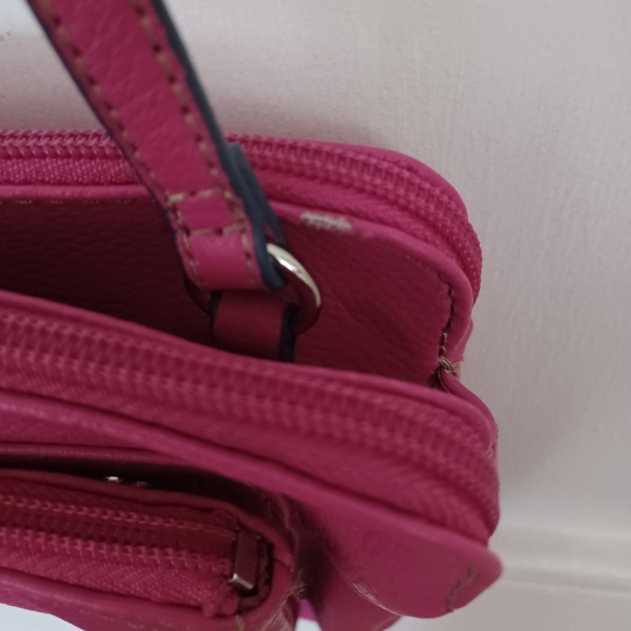 Tignanello crossbody pink leather bag - Picture 10 of 12